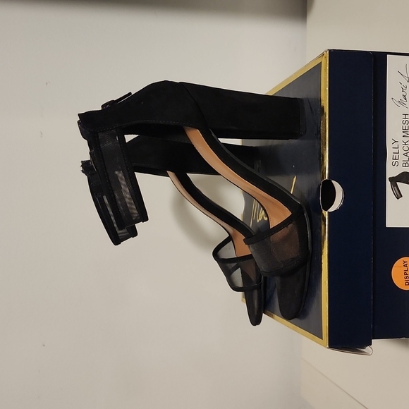 Black Mesh Heels - Picture 3 of 4